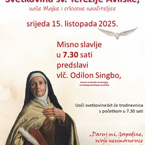 Proslava sv. Terezije Avilske u bistričkom Karmelu